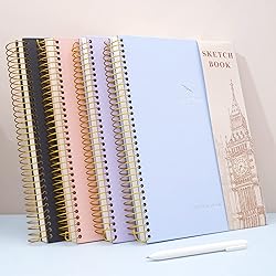 Hardcover Sketchbook for Drawing 8.5 x 11 Spiral