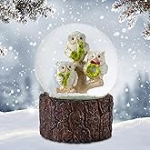 100 MM Joy Musical Owl Snow Globe by The San Francisco Music Box Company