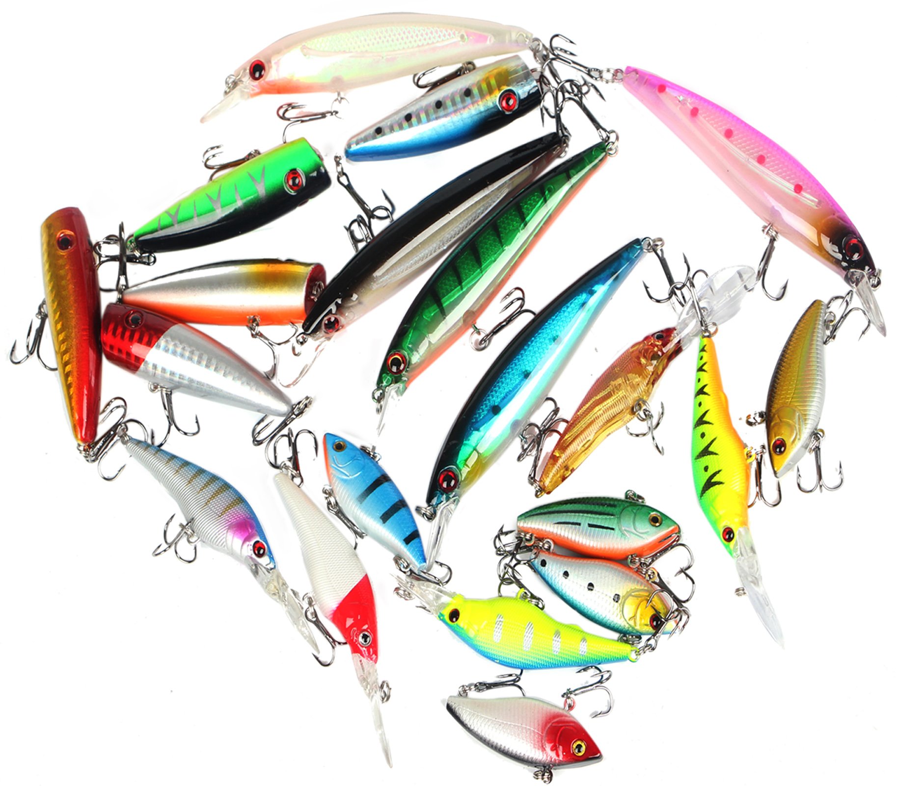 Bass Fishing Lures Kits Bait Topwater Fishing Lures Package Crankbaits Hooks Including Fishing