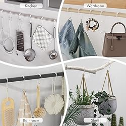 Amazer Shower Curtain Hooks, Decorative Shower