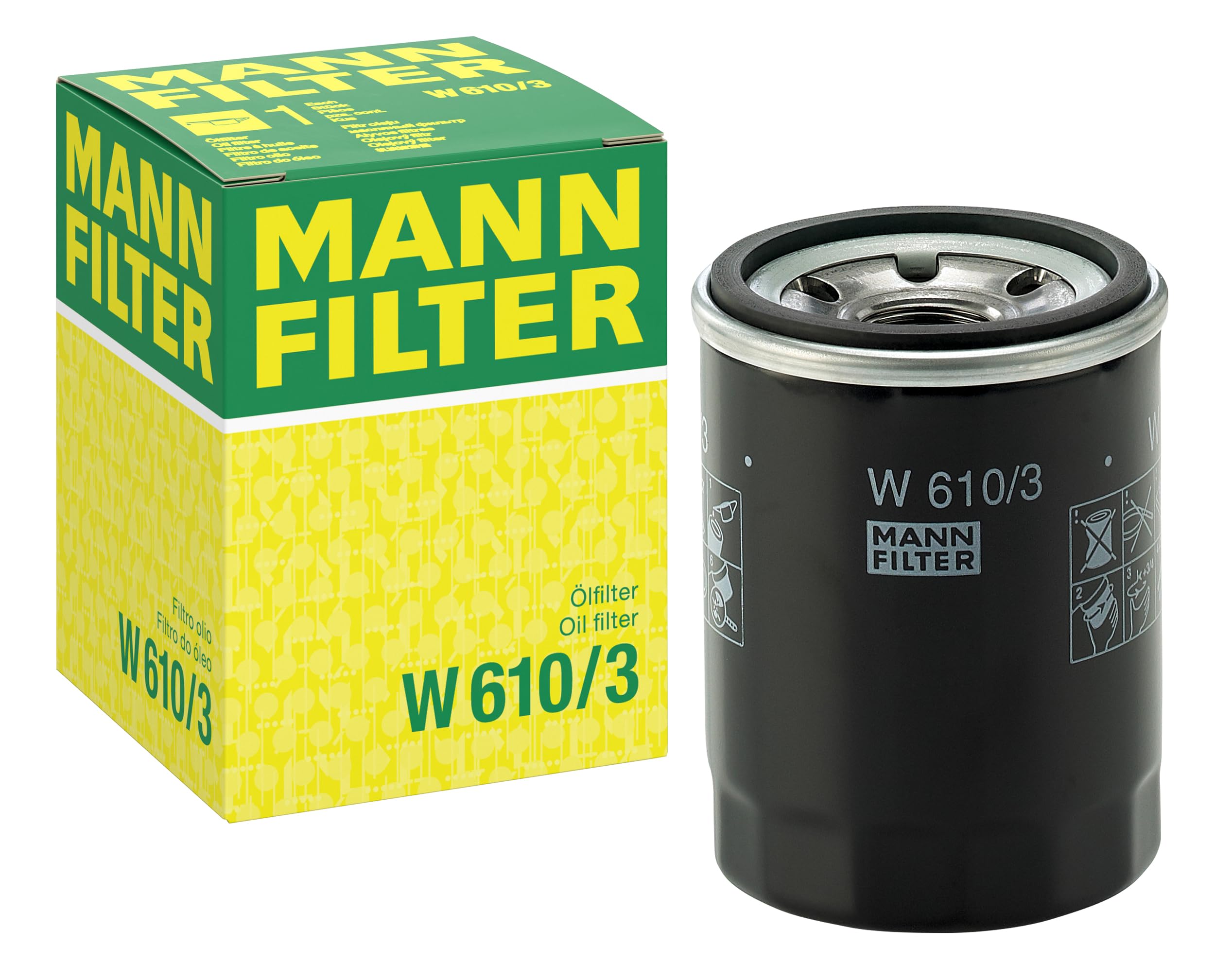 MANN-FILTER W 610/3 Oil Filter - for Cars + Transporters