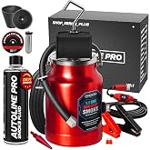 AutoLine Pro Shop Series Plus Smoke Machine - EVAP Leak Tester +Air Pump | Built-in air pump, no compressor, made in USA, ceramic coil, 1.8-hr nonstop smoke, 800-min OEM fluid, lifetime warranty