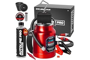 AutoLine Pro EVAP High Volume Smoke Machine Leak Tester with Built-in Air Pump - Shop Series Plus - Automotive Smoke Tester with Best Ranked Smoke Fluid, Premium Cone & Gas Cap Adapter