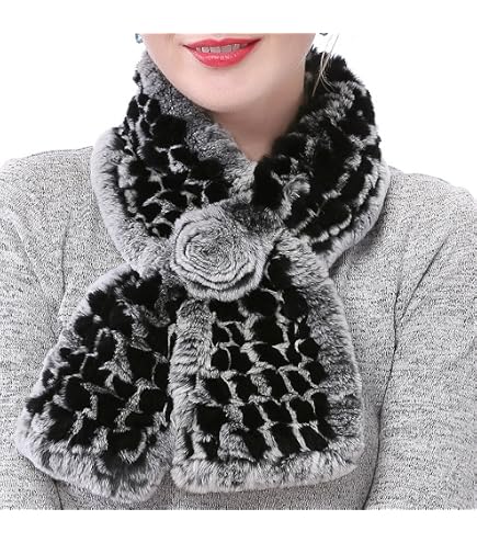 yUhe2018Cw Yu He Rabbit Fur Headband - Winter Knit Neck 
