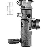 Neewer Professional Universal E Type Camera Flash Speedlite Mount Swivel Light Stand Bracket Umbrella Shoe Holder Fits Canon Nikon Pentax Olympus Nissin Metz and other Speedlite Flashes with Standard Shoe Mount