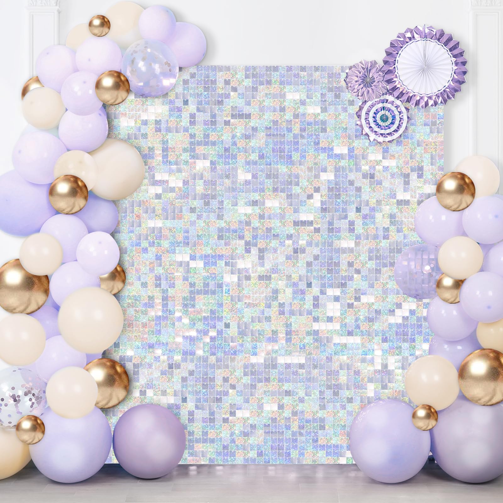 Silver Shimmer Wall Backdrop Sequin Shimmer Wall
