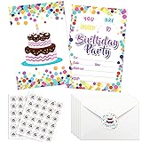 Idealmuzik 30 Pack Birthday Party Invitations for