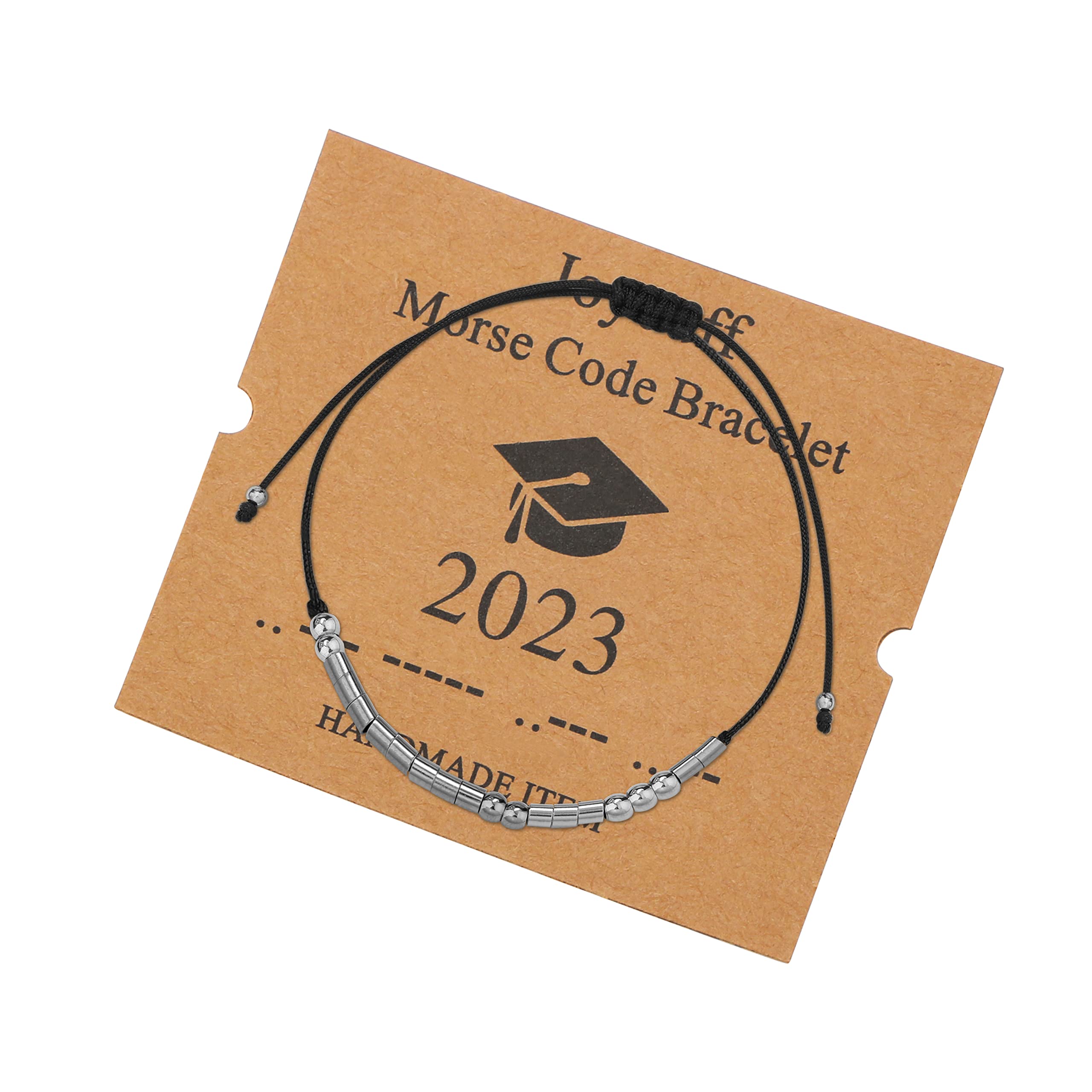 JoycuFF 2023 Morse Code Bracelets for Women Men