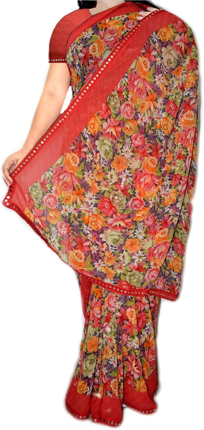 pure chiffon sarees party wear