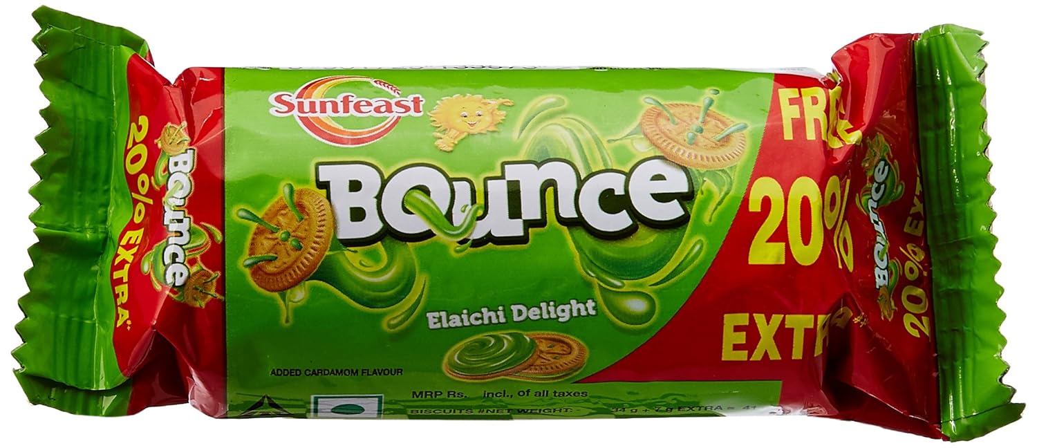 Sunfeast Bounce Elaichi Delight Cream Biscuits, 41g Amazon.in