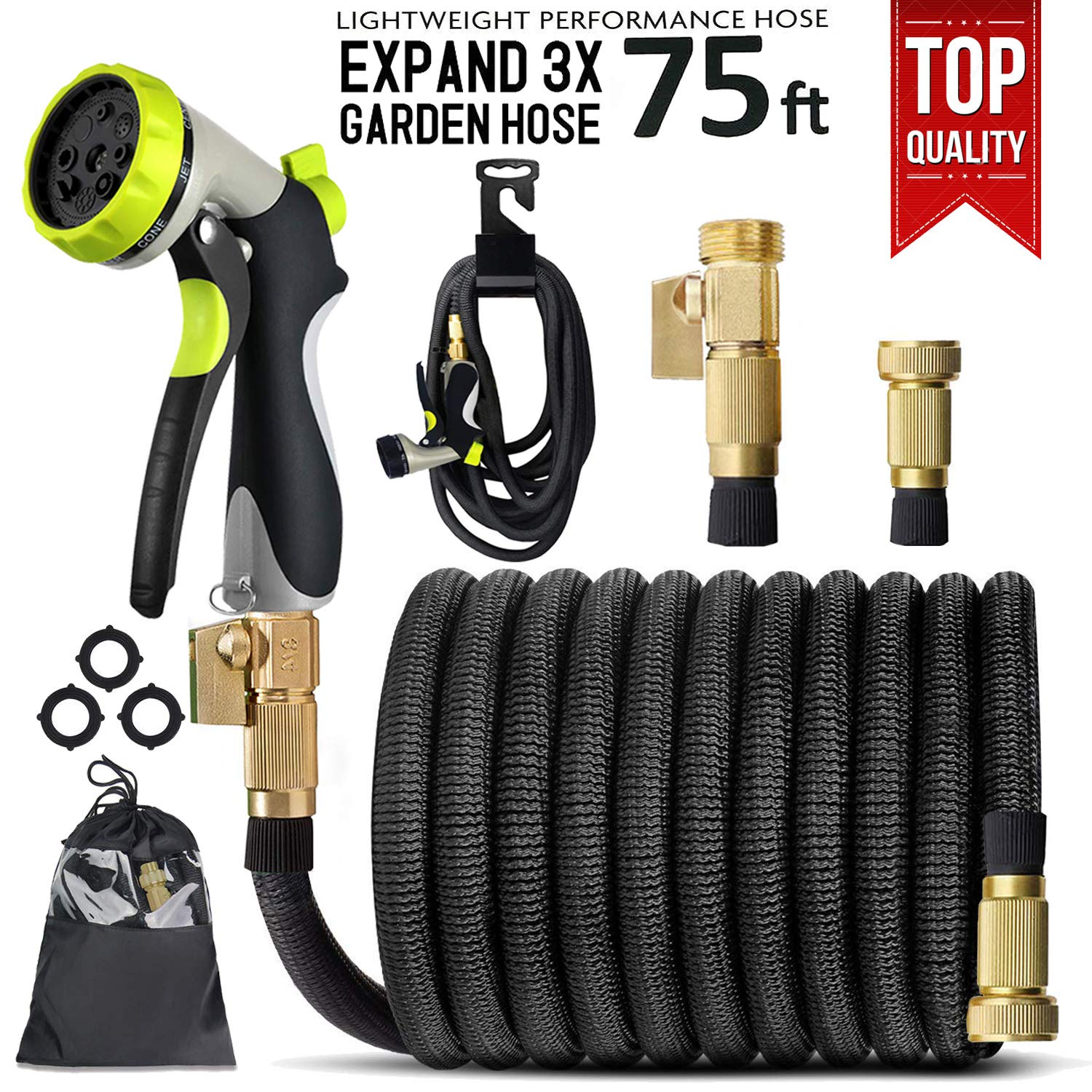 Best Garden Hose 75Ft Expandable Heavy Duty