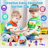 Flnlano 30 Pcs Suction Bath Toys Set Silicone Sensory Fidget Toys for Kids view 2