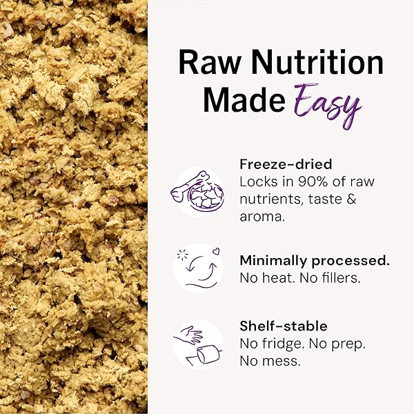 STELLA & CHEWY’S FREEZE-DRIED RAW CAT DINNER MORSELS – PREMIUM RABBIT RECIPE WITH 98% RESPONSIBLY-SOURCED MEAT & ORGANS – NATURAL GRAIN-FREE CAT & KITTEN FOOD – MADE IN USA – 8 OZ