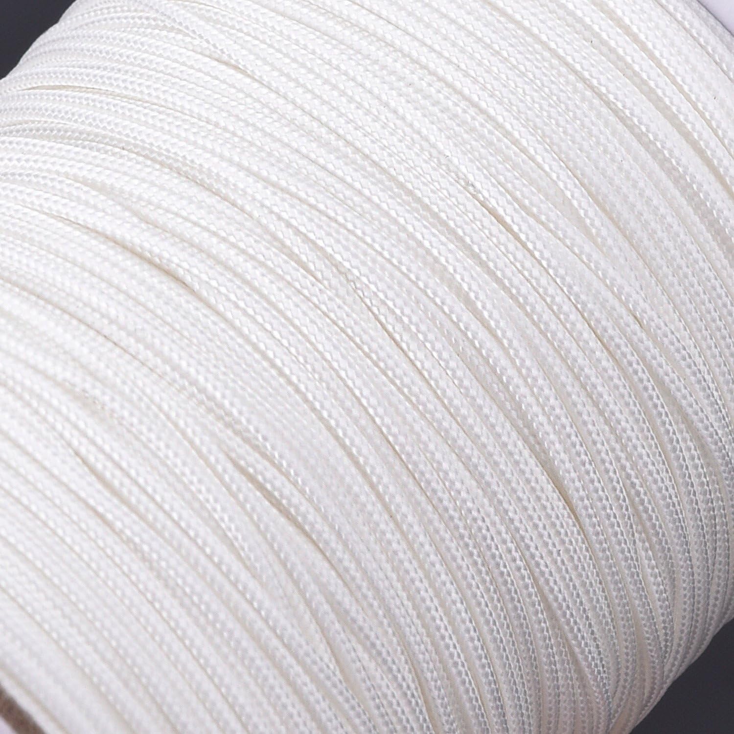 Trimming Shop 3mm Braided Nylon Blind Cord 50 Metres White String for Aluminium Blinds Roman Shades & Window Restringing - Image 4