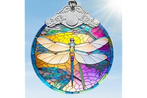 Jocidea Dragonfly Christmas Ornaments - Hanging Decor, Tree Decorations, Gifts for Dragonfly Lovers