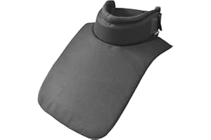 LEONARK Hema Overlays Throat Protector Fencing Gorget with Protection Plate for Hema Longsword Rapier Sabre Armoury