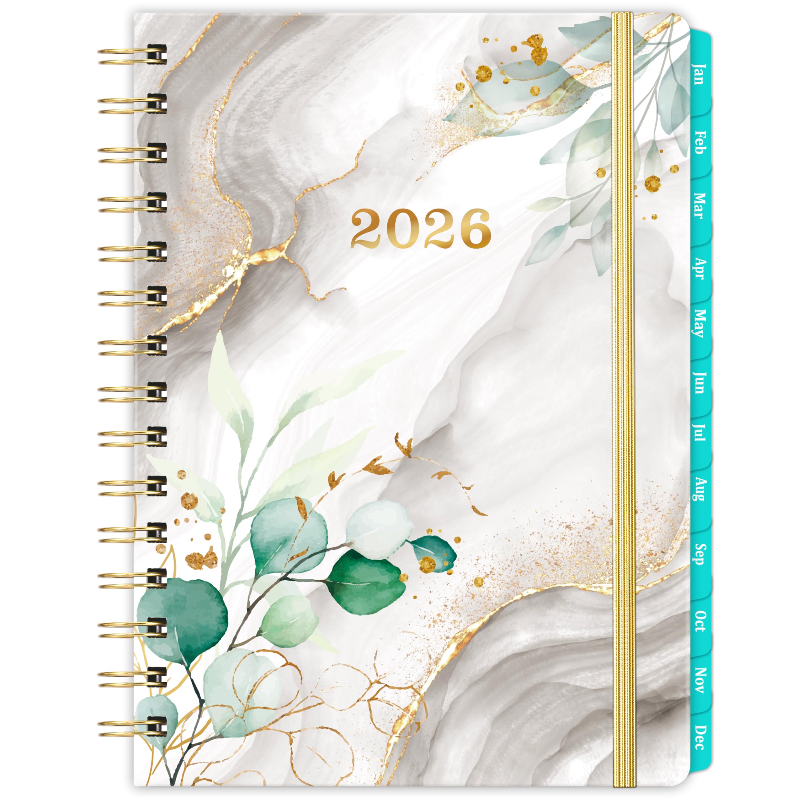 Photo 1 of 2026 Planner - 2026 Planner Weekly and Monthly, JAN. 2026 - DEC. 2026, 6.3" x 8.4", 2026 Calendar with Coated Tabs, Inner Pocket