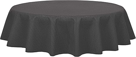 Brandsseller Gartentischdecke Geschaumt Wetterfeste Und Rutschfeste Tischdecke Fur Garten Balkon Und Camping Rund 160 Cm Grau Amazon De Garten