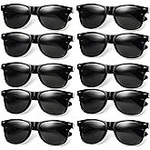 Bedwina Black Sunglasses Bulk - Premium Retro Party Sunglasses for Birthdays, Weddings, Bachelorette, Photo Booth Prop