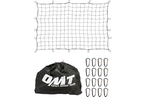 Orion Motor Tech 4x6 ft Heavy Duty Cargo Net for Pickups SUVs Vans Semis | 8x12ft Max Bungee Cord Net for Truck Bed Roof Rack