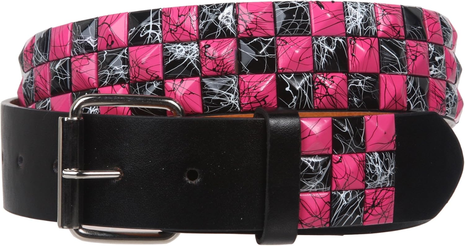 checkered studded belt