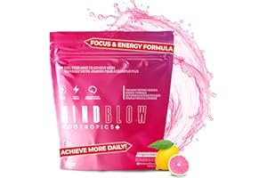 Mind Blow Energy Nootropic Brain Supplement for Focus & Energy, Mood & Motivation with Caffeine, L-Tyrosine, Teacrine & Alpha