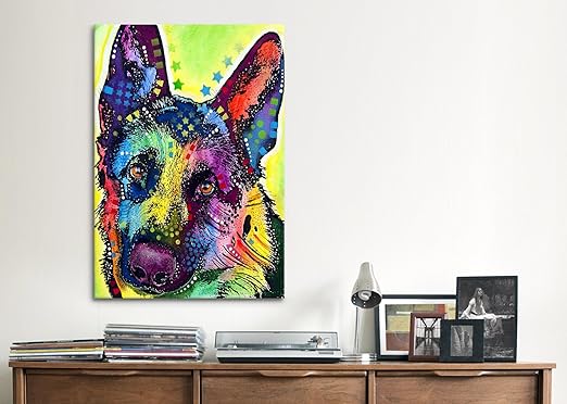 iCanvasART German Shepherd by Dean Russo Canvas Art Print