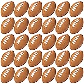 Blulu 30 Pack Mini Footballs Foam Stress Ball Bulk 2.17" for Kids Adult School Party Favor Gift Small Sports Valentines Ball Toy for First Year Down Birthday Party Homecoming Game Goodie Bag Stuffer