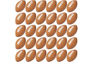 Blulu 30 Pack Mini Footballs Foam Stress Ball Bulk 2.17" for Kids Adult School Party Favor Gift Small Sports Valentines Ball Toy for First Year Down Birthday Party Homecoming Game Goodie Bag Stuffer