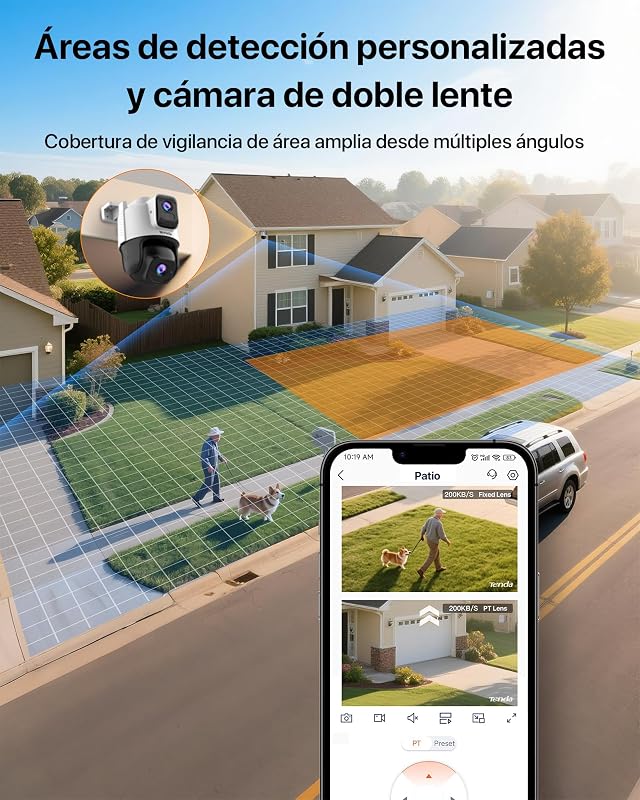 Câmara de Vigilância Exterior WiFi de 6MP