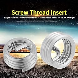100pcs Thread Repair Insert Kit, Stainless Steel