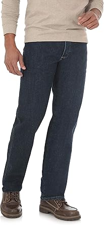 wrangler men's regular straight fit performance series jeans with flex