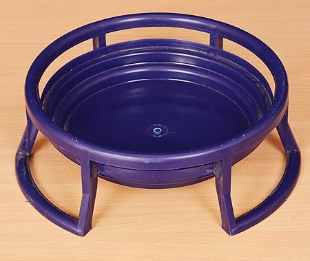 Tansa Art Multipurpose Matka Stand/Plant Pot Stand (Blue)