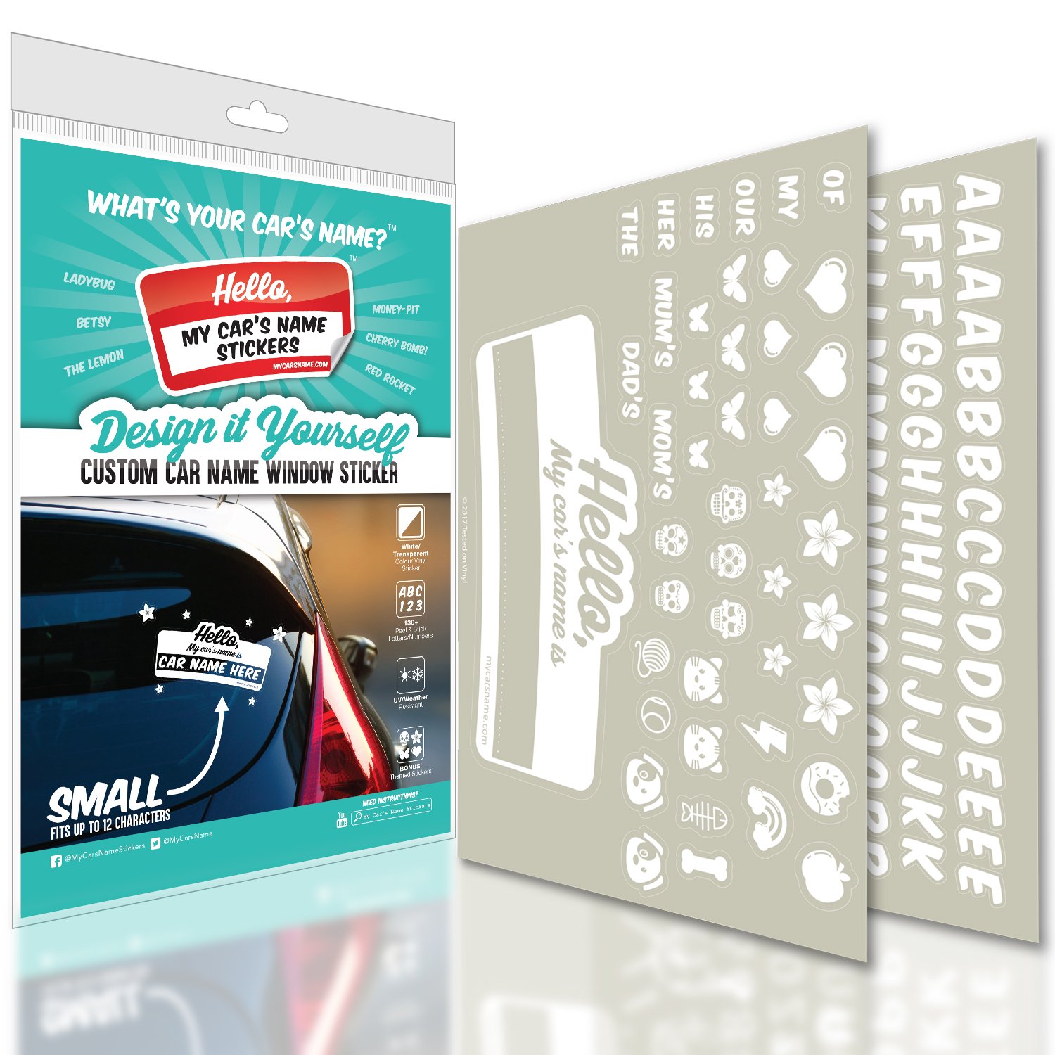 My Car's Name Stickers Custom Car Name Vinyl Bumper Sticker Decal