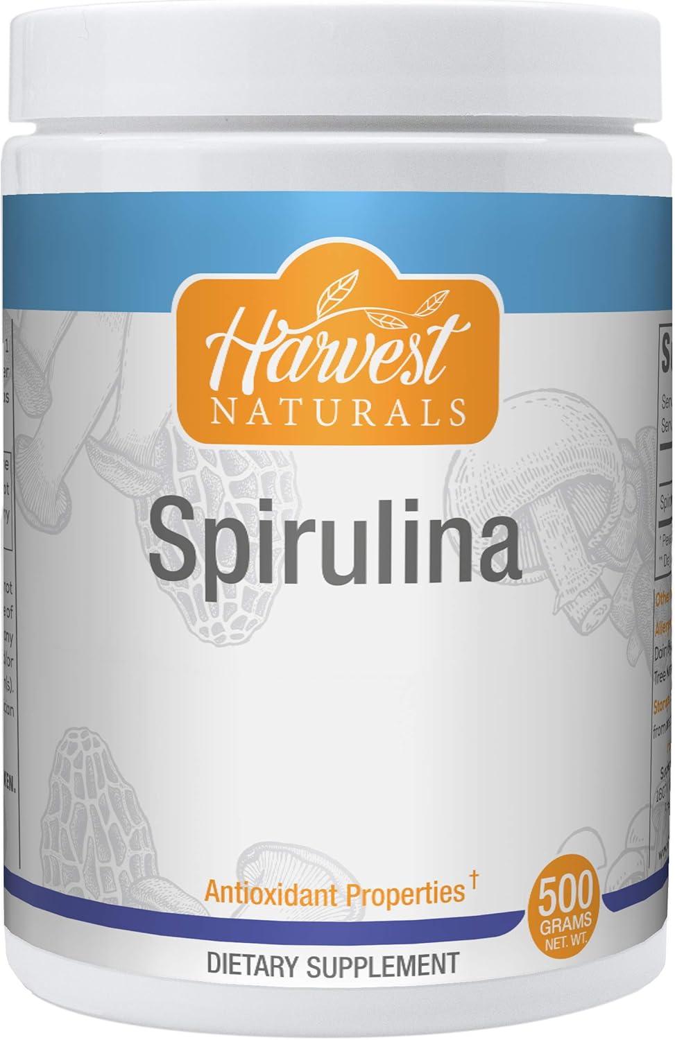 Spirulina Powder - Antioxidant Properties & Blue-Green Algae Superfood - 500 Grams - Harvest Naturals