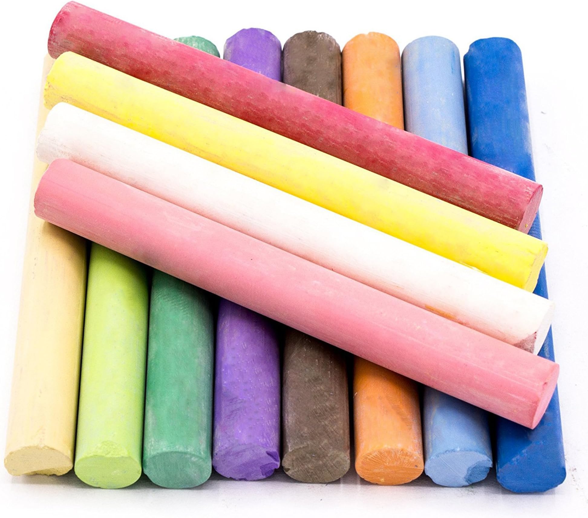 Zenchalk Multi Colored Non-Toxic Chalk - Best for Chalkboard, Sidewalk, Office, Home Use for Kids and Teachers, 12 Count