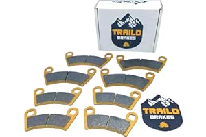 TRAILD Polaris Ranger XP 1000 Ceramic Brake Pad Set 2018, 2019, 2020, 2021, 2022, 2023 Front & Rear