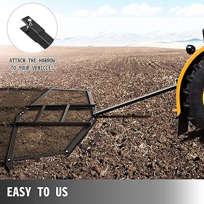 Buy Vevor Driveway Drag 66 Width Tow Behind Drag Harrow 35 Length 4 Height Driveway Tractor Harrow With 2 Adjustable Bars Heavy Duty Steel Driveway Grader For Atv Utv Garden Lawn Tractors