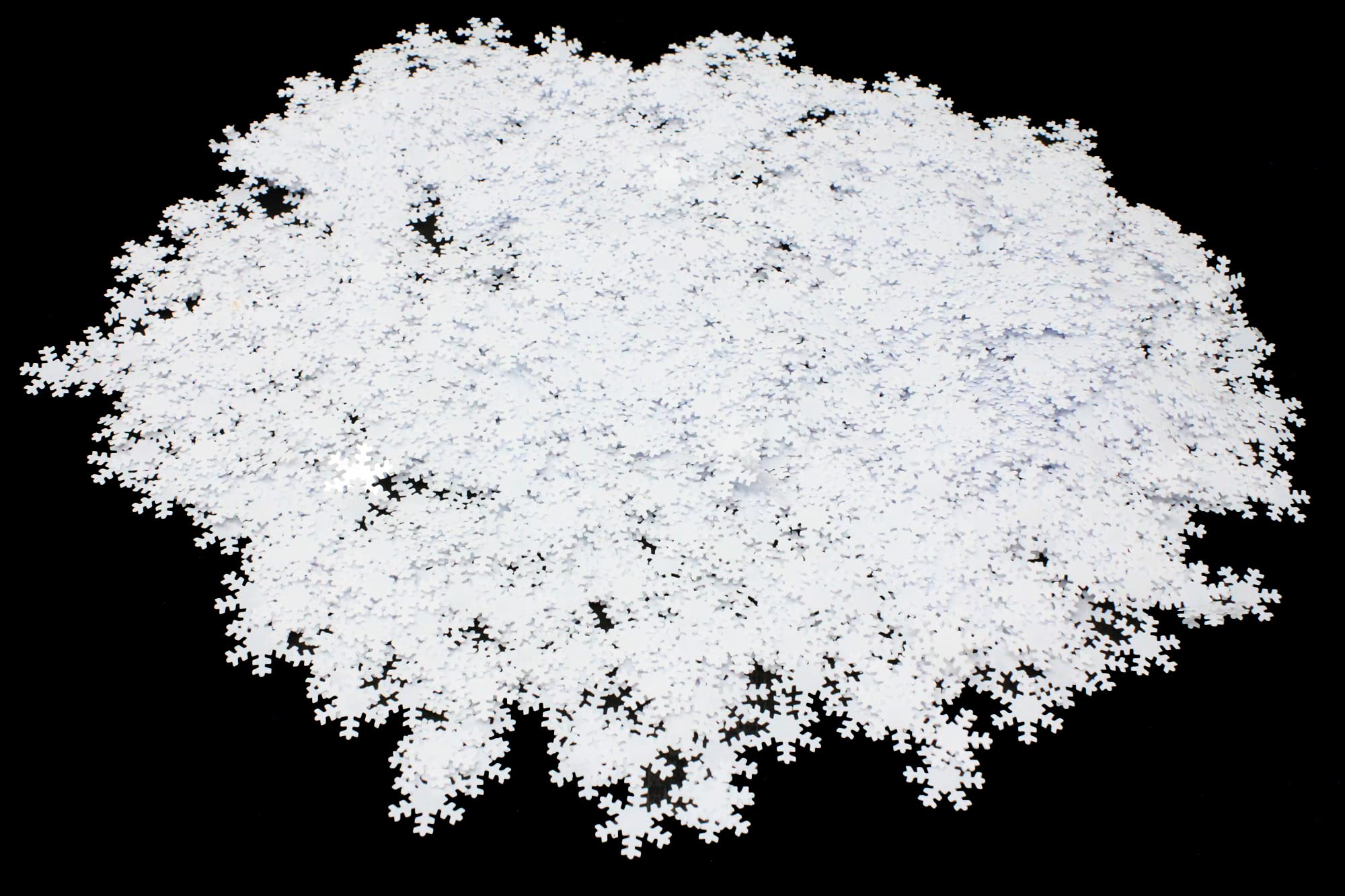 Bright Ideas White Snowflakes Sequins. 100g Jar Assorted Shapes Colours and Sizes for Arts & Crafts Ideal for Schools, Home Crafting, Kids Scrapbooking & Sewing Embellishments. PVC Material. BI8053.
