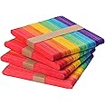 Mr. Pen- Colored Popsicle Sticks, 200 Pack, 4.5 Inch, Colored Craft Sticks, Colorful Popsicle Sticks, Rainbow Popsicle Sticks