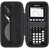 Khanka Stroage Case for Texas Instruments TI-84 Evo/TI - 84 Python/TI-83 Plus/TI-84 Plus/TI-84 Plus CE Color Graphing Calculator, Case Only (Black)
