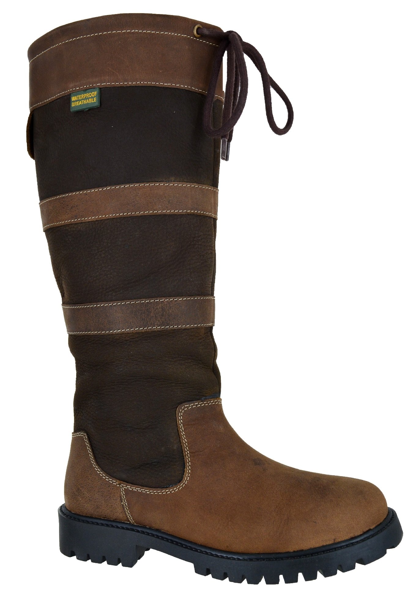 Ladies Womens Country Waterproof Riding WYRE Valley Leather Horse Boots Size