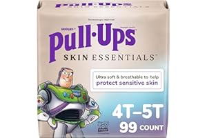 Pull-Ups Boys' Skin Essentials Potty Training Pants, Training Underwear, 4T-5T (38-50 lbs), 99 Ct (3 Packs of 33)