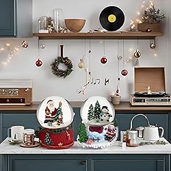 Koncenttop Christmas Snow Globe, 2pcs 100mm Snow
