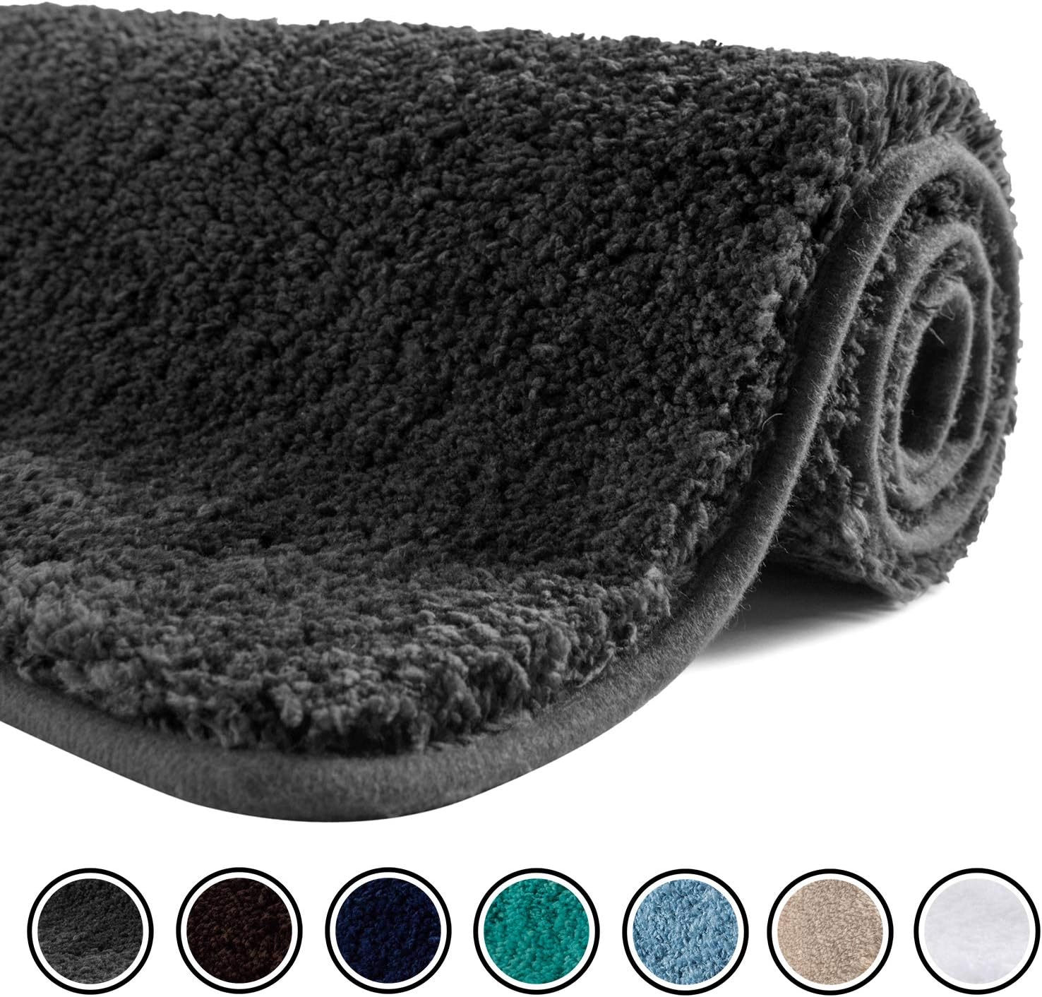 SFLXO 120cm x 70cm Non Slip Bath Mat Machine Washable Bath Mats For