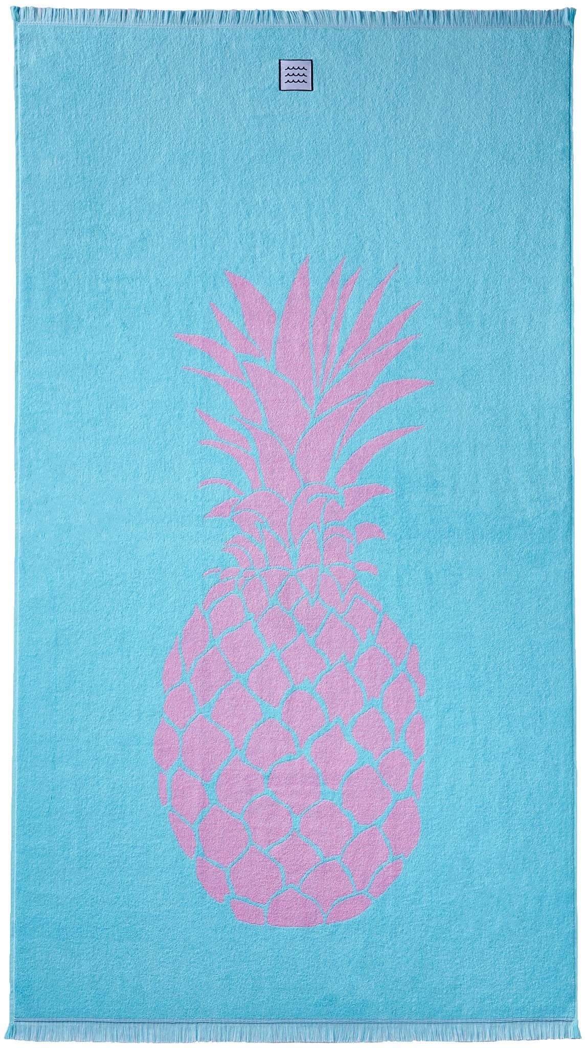 Cottera® Beach Towel XXL, Large, Beach Sheet, Turquoise, Pink, 100% Cotton, Oeko-Tex®, Perfect Size 180 x 100 cm, Beach Towel, Shower Towel, Sauna Towel, Sustainable, Soft, Made in Portugal