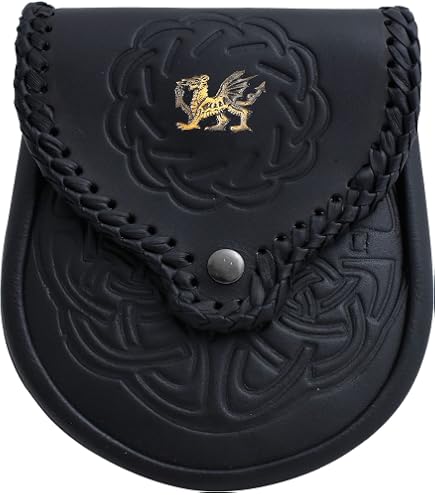 Cinturino Sporran In Pelle Marrone 100% &ndash; Fatto A Mano Taglia Unica (Lose The Chain)