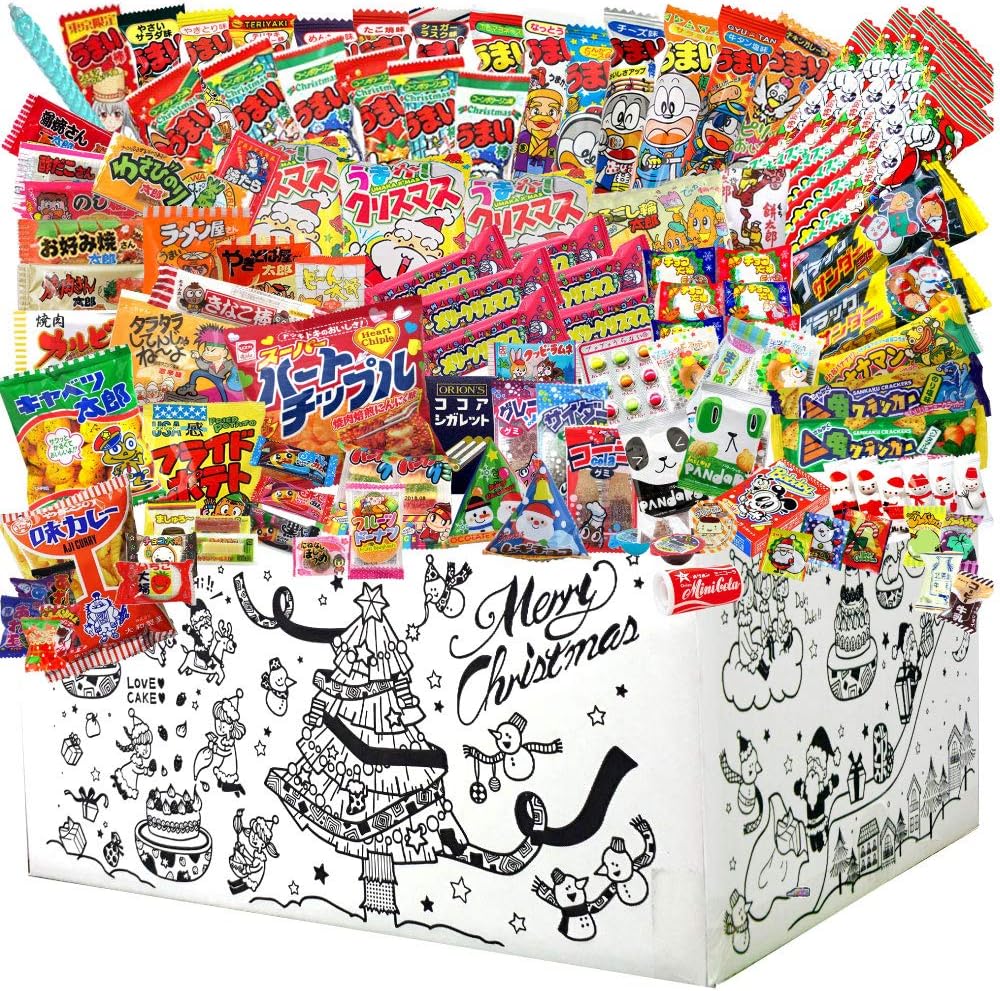Amazon クリスマス お菓子 詰め合わせ 駄菓子 250点 セット うまい棒 子供 Christmas 限定パッケージ Xmas プレゼント 特選 駄菓子まだ 駄菓子 通販