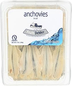 FRUITS DE MER Marinated White Anchovies, 7 OZ