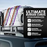 ZENO Bungee Cords with Hooks 12 Pc Heavy Duty Weatherproof UV-Resistant view 8